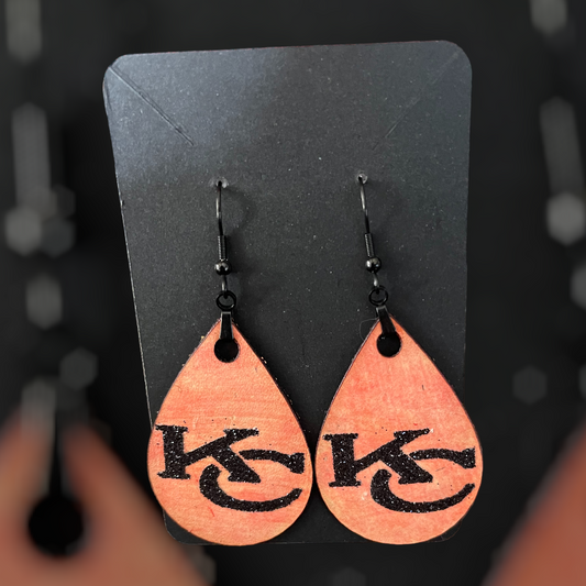 KC leather earrings